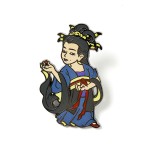 Black Myth Wukong Zhu BajIe Spider Sister Badge Metal Fridge Magnet